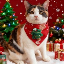 Cat Collar Scarf Christmas Decoration Accesories