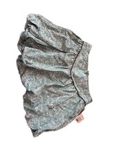 Cat  Jack Girls' Teal Floral Print Puff Skirt with Velvet DetailC1