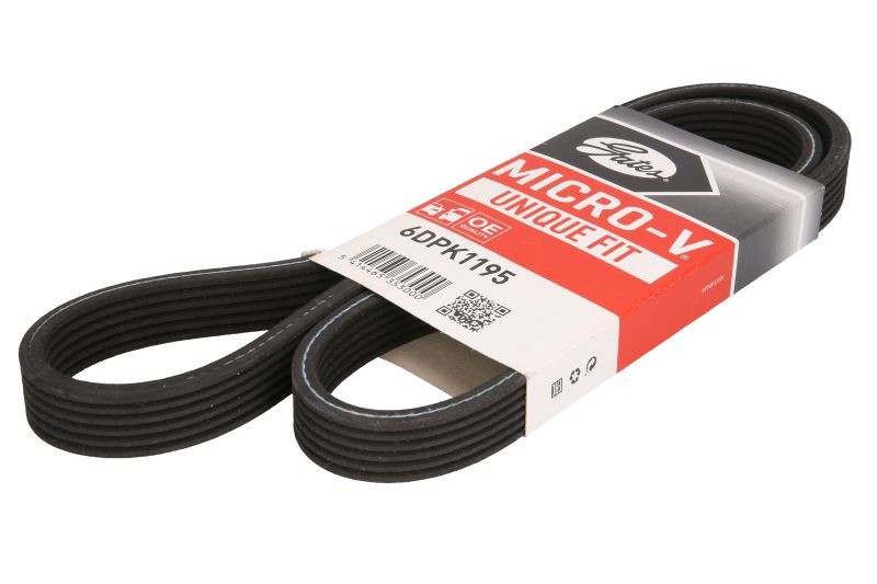 6 Rib Multi V Drive Belt fits SEAT IBIZA 6K1 1.6 1.8 96 to 02 Gates 06A260849 - Image 39