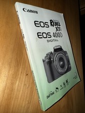 Canon EOS 400D Rebel XTi Digital Camera Instruction Book Manual English Version