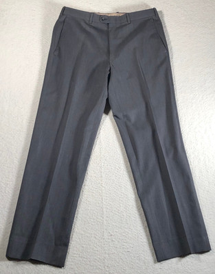 Vintage JB Britches TORINO for Nordstrom Men's Pants Gray 100% Wool Italy 34Rx30