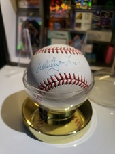WHITEY FORD Signed Autographed Baseball Yankees HOF 6x Champ No COA w/ Ball Case