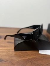 Prada PR17WS 1AB5S049 Women's Sunglasses 49 mm Black / Dark Grey Lens