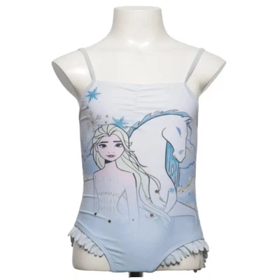 Disney Frozen, maillot de bain, taille : 104, bleu/blanc/multicolore, polyest... - Photo 1/4