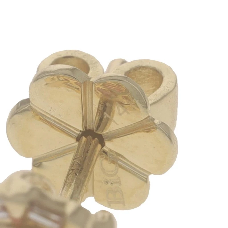 黄金红宝石钻石光环耳钉 - 14k 方形驾驶室 0.20 克拉 — 第 4/4 张图片