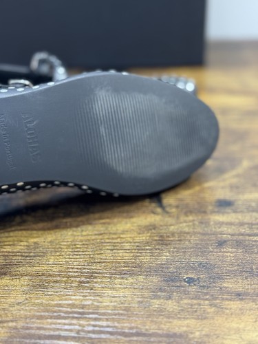 Alohas Ballerina Donna Pelle Nero Borchie Casual Shoe 36 - Foto 6 di 7