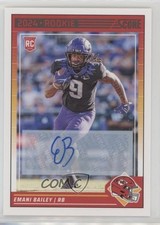 2024 Score Rookies Signatures Emani Bailey #394 Auto 1j87