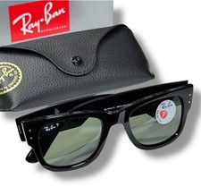 Ray Ban RB0840S 901/58 Mega Wayfarer Polarized G-15 Black Sunglasses 51-21mm