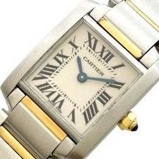 Cartier Tank Fran aise SM W51007Q4 YG SS Ladies Watch from JAPAN