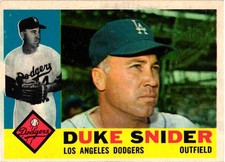 1960 Topps - Duke Snider (#493)  Los Angeles Dodgers