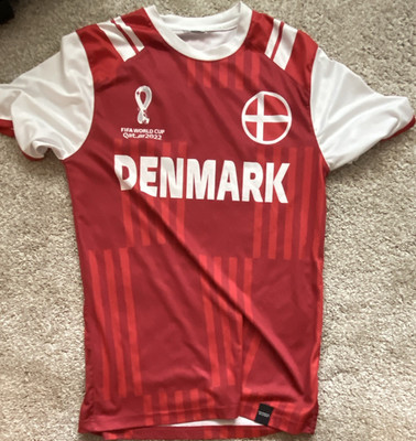 Denmark FIFA World Cup Qatar 2022 Soccer Jersey Shirt Red White