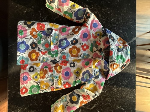 Mini Boden Hooded Light Winter Floral Jacket Sz 9-10 Scandi - Picture 3 of 12