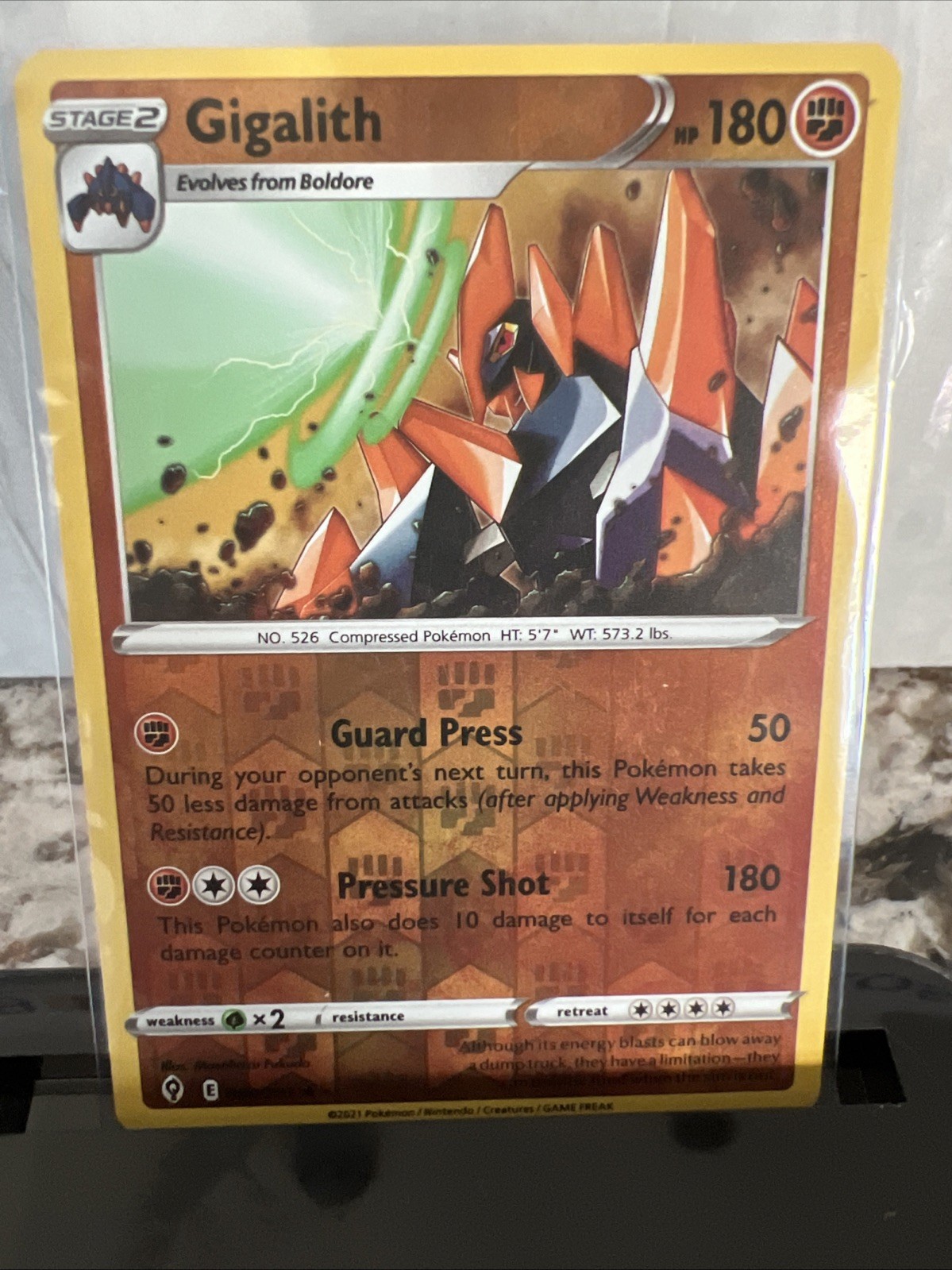 Gigalith 88/203 Evolving Skies Reverse Holo Rare Pokemon Card 088 Pokémon TCG