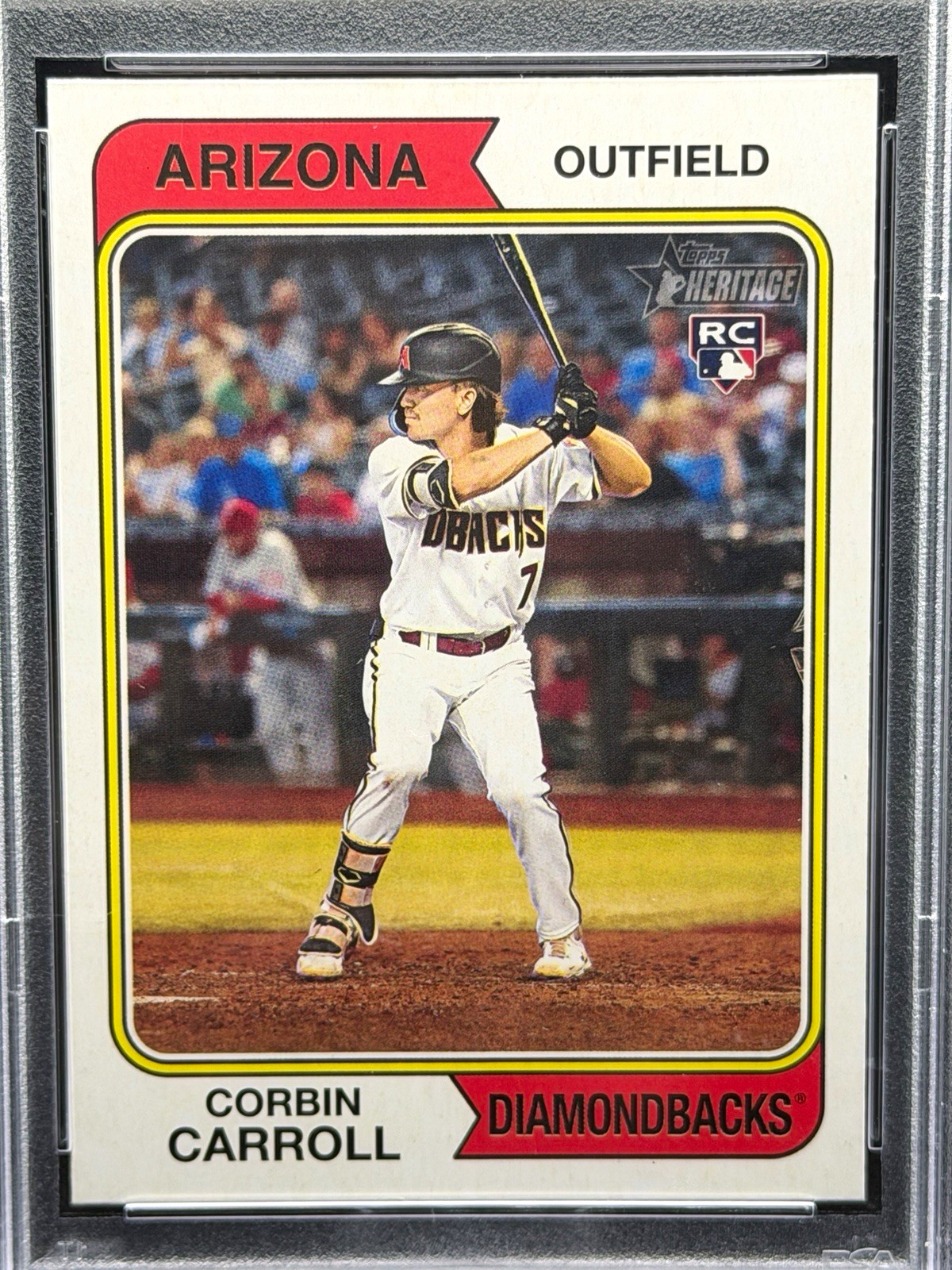Topps 2023 Heritage Corbin Carroll #209 RC Base Set PSA 9 Diamondbacks