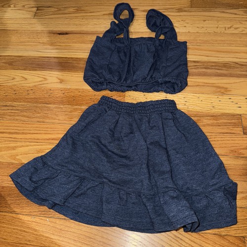 Z Supply Kids Navy Blue Skirt Set 7/8 - Picture 2 of 3