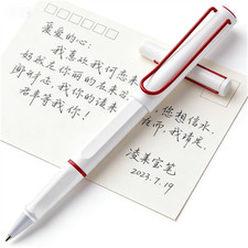 LAMY Safari Special Edition Series White Color - Red Clip 0.7mm Rollerball Pen