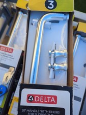 Delta Simplicity SDBR011-PC-R 20 inch Handle Sliding Tub/Shower Doors in Chrome