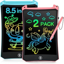 Cimetech LCD Writing Tablet, 2 Pack Toddler Kids Toys, 8.5 Inch Drawing Pad Colo