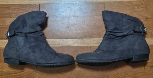 Rampage Suede Ankle Boots Gray Size 6.5 M - Picture 2 of 9