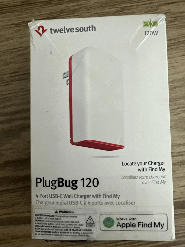 Bloque Cargador Twelve South PlugBug 120W USB-C, Hub Bloque Carga Rápida de 4 Puertos... Foto 2 de 3