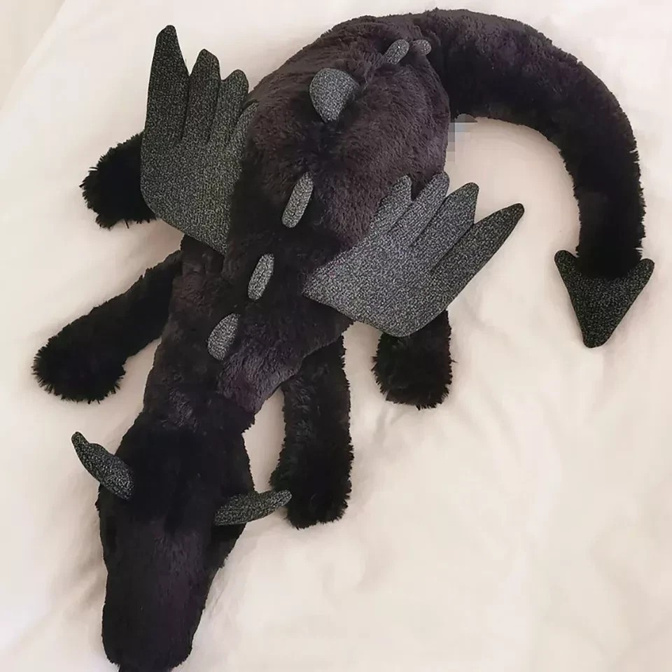 NEW Jellycat Onyx Dragon Plush – Black - RETIRED RARE 50cm - New