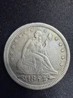 1854 Silver Liberty Seated Quarter #2304