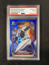 2023 Bowman Draft - Chrome Hurston Waldrep #BDC-114 Blue Refractor /150 (RC)