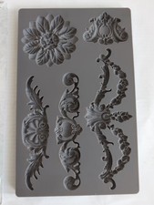IOD "Baroque 3" Decor Mould Mold Craft Clay Resin Iron Orchid Designs Retired