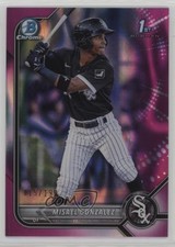 2022 Bowman Chrome Prospects Fuchsia Lava Refractor 115/199 Misael Gonzalez 0vw3