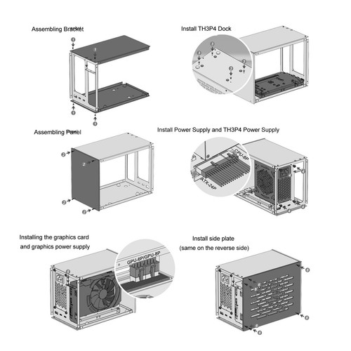 G3 SFX Computer Case G3 SFX Supports 20V 3A 60W PD Charging 6 Detachable Pane FY - Afbeelding 7 van 22