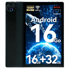 Android 16 10inch 5-Core Tablet,16GB Ram 32GB ROM 1TB Expand,IPS Display, Widev