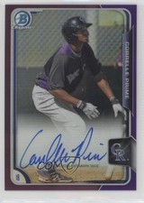 2015 Bowman Chrome Prospects Purple Refractor 53/250 Correlle Prime Auto 1l5