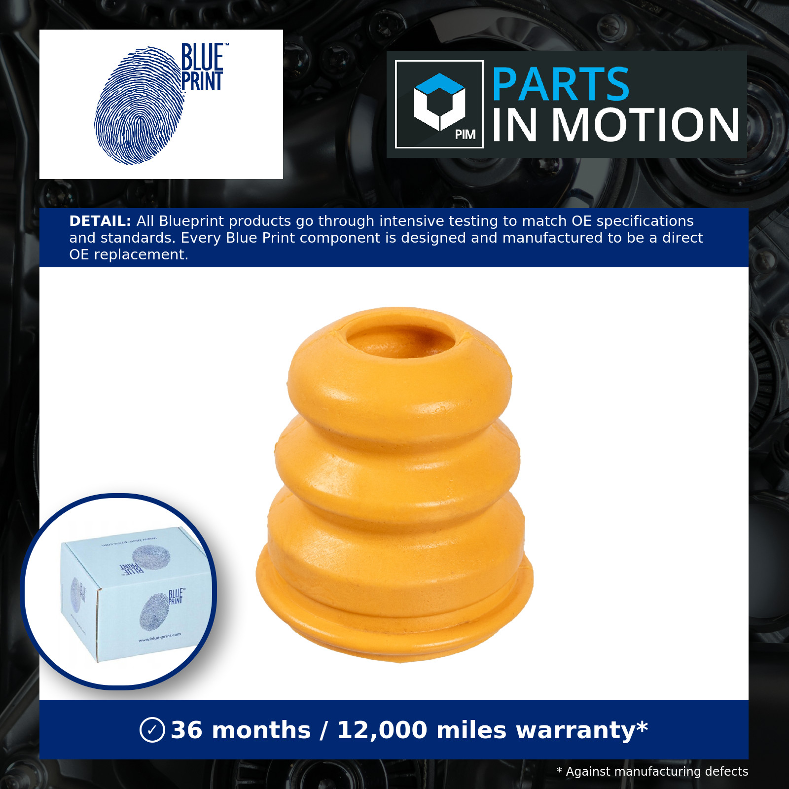 BLUE PRINT ADBP800025 Suspension Rubber Buffer Front Fits Mazda Mazda3 - Image 4