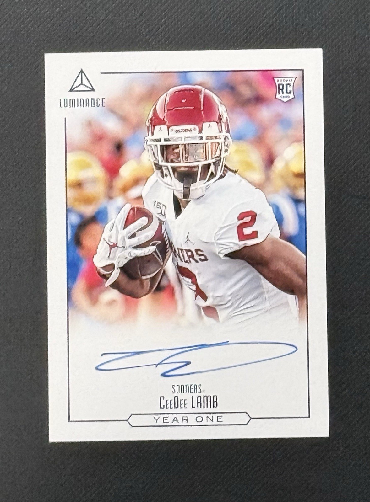 CEEDEE LAMB 2020 PANINI LUMINANCE #YO-CD YEAR ONE SIGNATURES On-Card Rookie Auto