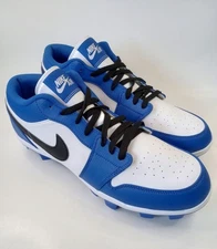 Nike Mens Air Jordan 1 Retro MCS Low Baseball Cleats Game Royal Sz 13 CJ8524-411
