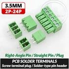 3.5mm Pitch PCB Terminal Block Plug-in Screw Connector 2Pin - 24Pin Plug / Pin