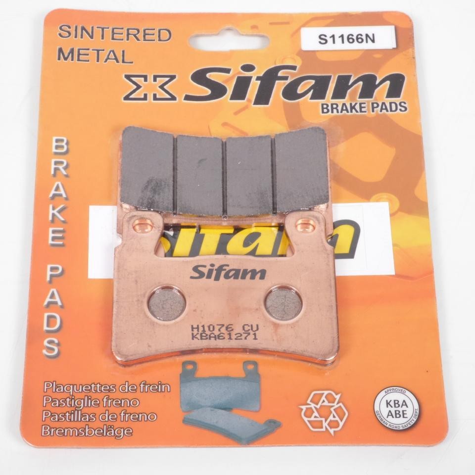 Plaquette de frein Sifam neuve disque AVG AVD pour moto de sport Honda 1000 VTR