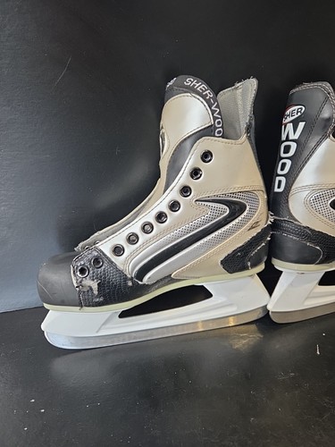 Sherwood Hockey Raptor 6 Unisex Skates UK Size 3 Grey Black FREE POST - Picture 11 of 14