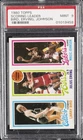 1980 TOPPS SCORING LEADER LARRY BIRD JULIUS ERVING MAGIC JOHNSON ROOKIE RC PSA 9