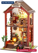 DIY Book Nook Kits Booknook-Creativity 3D Wooden Puzzle Bookend Bookshelf Decor