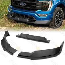 For 2021 2022 2023 Ford F-150 F150 Truck Black Front Bumper Lip Splitter Spoiler