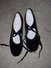 Leo's TEMPO tap dance Shoes Black Leather Size 3