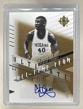 Calbert Cheaney 2010 Upper Deck Ultimate Collection All Time Team Gold Auto /25