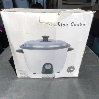 1.5L Rice Cooker White Black Aluminum Plastic Pot Lid CE RoHS EAC Certified