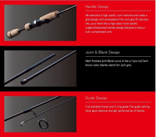 Major Craft Trapara Area Game Series filature Rod TXAT 604 UL (5366) - Photo 5/6