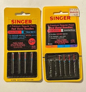 Singer Premium Regular Point Red Band sewing machine needles