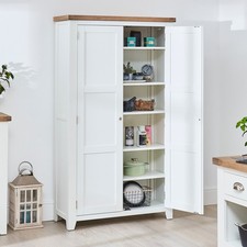 Cheshire White Double Shaker Pantry/Linen Cupboard- SLIGHT SECONDS- CW75-F531