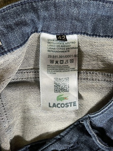 Lacoste Jeans Straight Fit Dark Wash Stretch Taille Damen Größe 42x30 - Bild 12 von 12