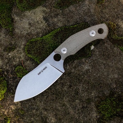 Giant Mouse GMF1-XL Fixed Knife 3.38'' Bohler N690 Steel Blade Micarta Handle