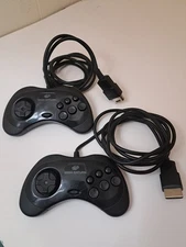 Sega Saturn Model 2 MK-80116 OEM Vintage Wired Controller.  x 2